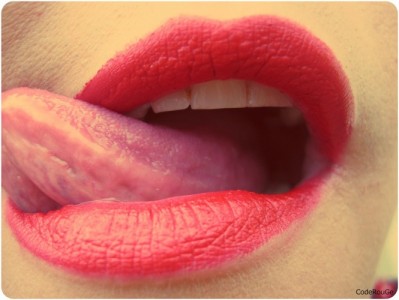 Lèvres douces et rouge de désir